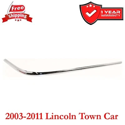 Rear Right Bumper Trim For 2003-2011 Lincoln Town Car Chrome Molding FO1159152 Foto 1 de 4