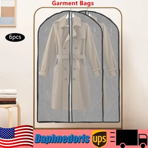 Clothes Garment Dust Cover Storage Protector Suit Dress Wardrobe Coat Hanger Bag - Picture 1 of 22