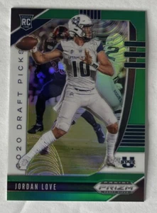 2020 Prizm Draft Picks Jordan Love Green Prizm Rookie Card RC #148 - Picture 1 of 8