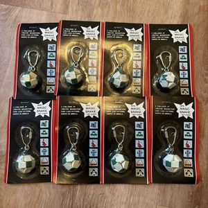 VTG Magic Snake Cube Rubik 1970s Puzzle Brain Teaser Keychain Mini Taiwan Lot - Picture 1 of 3