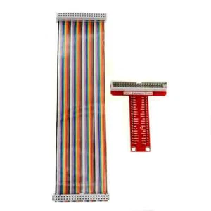 Raspberry Pi GPIO Breakout Kit with 40-Pin Cable and T-Adapter - Photo 1 sur 2