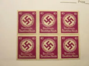 GERMANY Scott O90 (BLOCK OF 6) MINT NEVER HINGED LotIE Cat $15.60 - Picture 1 of 1