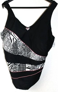 Damen Badeanzug Harmony Schwarz/weiß   Gr. 60  Cup C  NEU - Bild 1 von 9