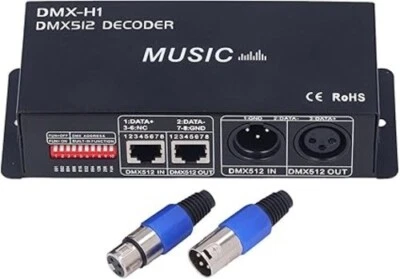 DMX Decorder, Adjustable RGB Decoder 3 Channel DMX Decorder LED Decorder Control - Image 1 of 4