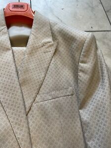 NWT STEVEN LAND Men's Multi Color Vested Plaid Suit Modern 2Buttons Size 46L