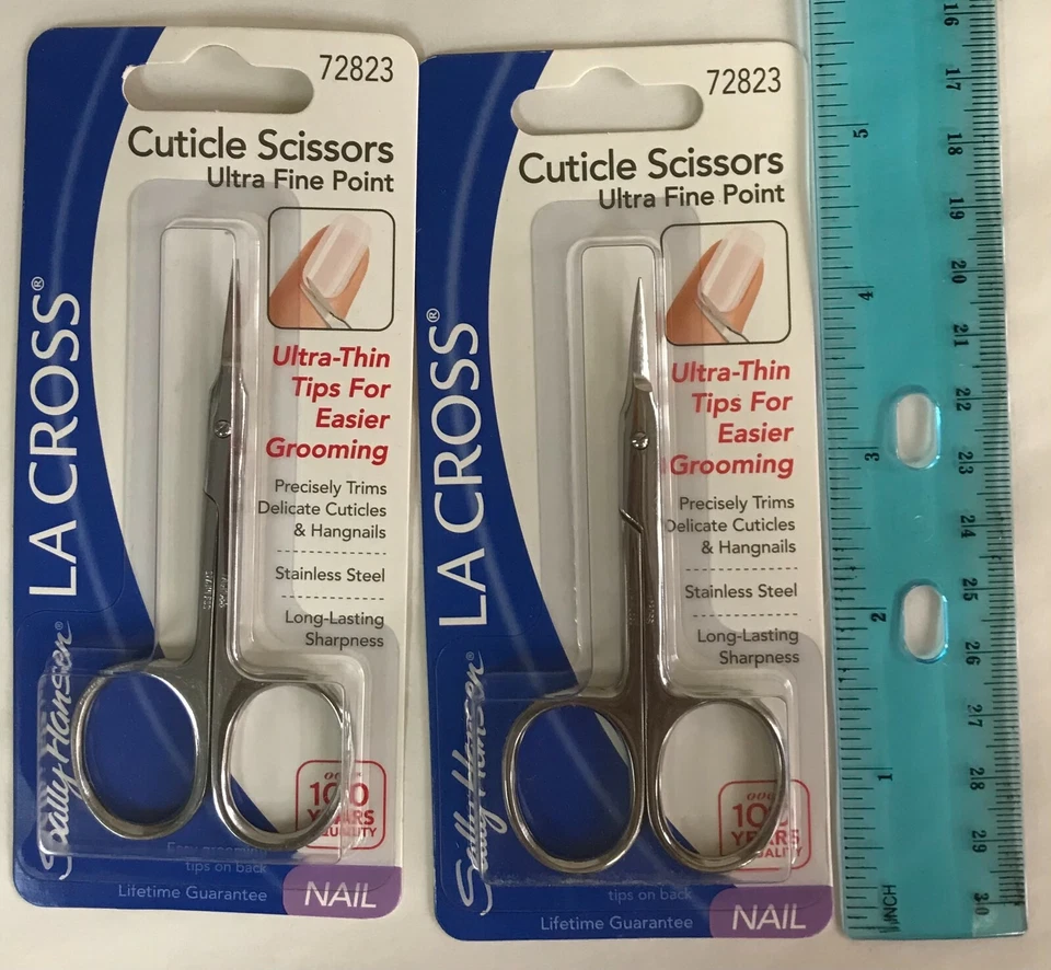 2 Sally Hansen La Cross Cuticle Scissors Ultra Fine PT