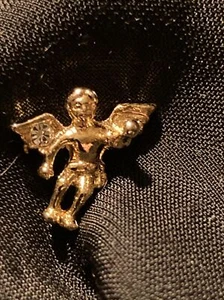 Angel Stud Pin W/ Rhinestone - Picture 1 of 4