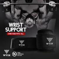 Weight Lifting Wraps Gym Fitness Training WYOX Wrist Support Workout Blue Star