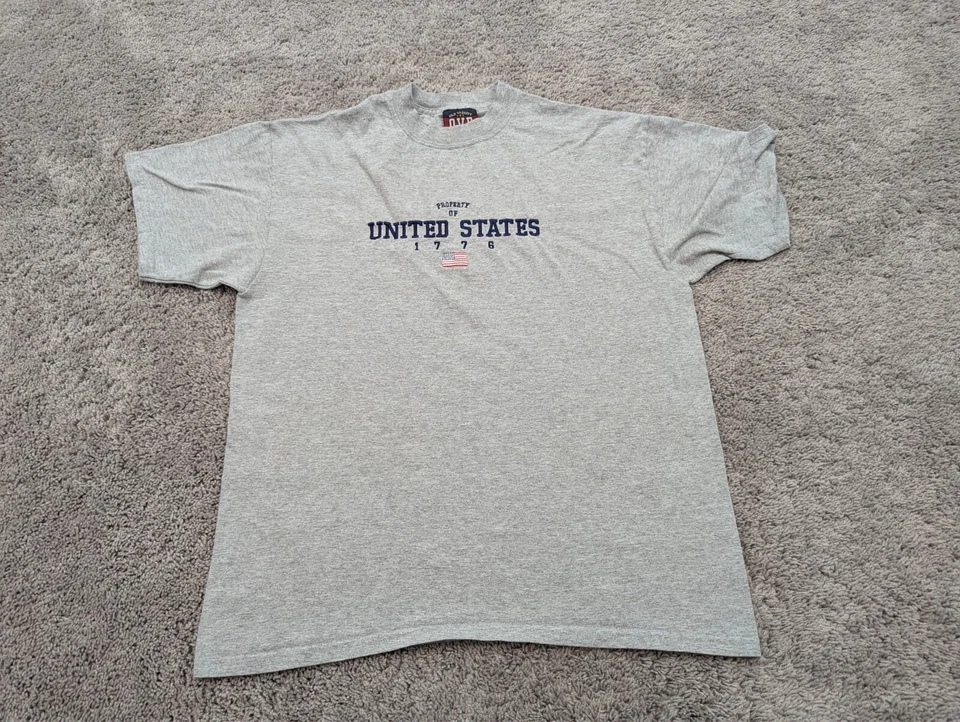 Old Varsity Brand T Shirt Mens XL Property of United States 1776 Patriotic - Image 1 of 4