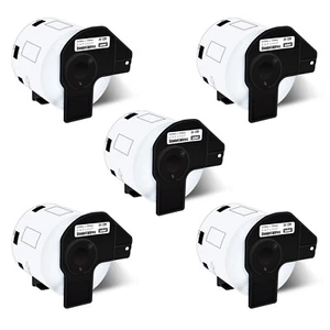 5Rolls 28.9x62mm Address Label 1.1" x 2.4" Fits all Brother QL Printers DK-1209 - Picture 1 of 24