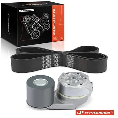 Kit de componentes de transmisión por correa serpentina A-Premium 2x para Kenworth T800 Peterbilt 367 Foto 1 de 4