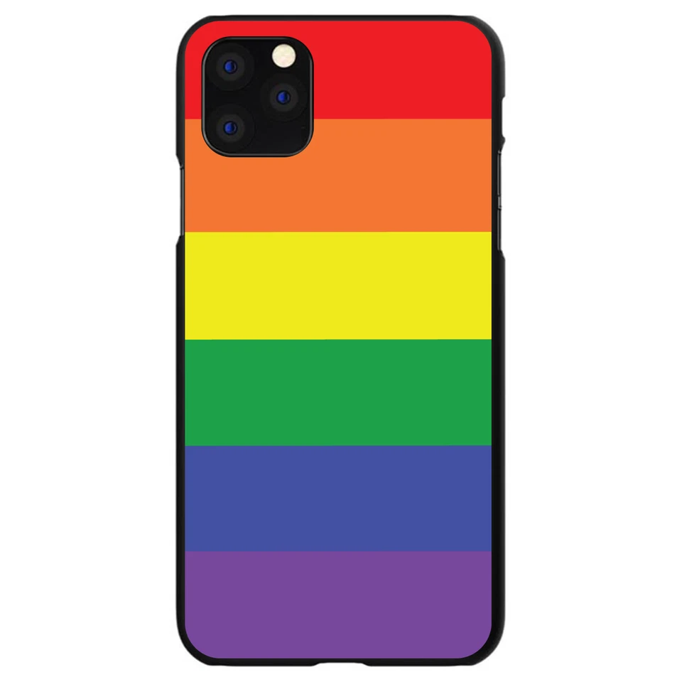 Hard Case Cover for iPhone / Samsung Galaxy Rainbow Stripes Gay Pride - Image 1 of 1