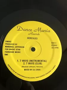 12" Vinyl - Hercules - 7 WAYS - Dance Mania Records - Chicago House Music - Picture 1 of 6
