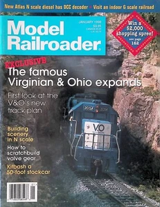 Model Railroader Magazine January 1998 The Famouse Virginian and Ohio Expands - Picture 1 of 2