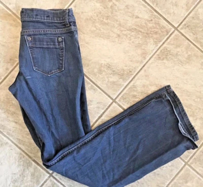 Banana Republic Womens Size OP Petite Straight Cotton Blend Stretch Jeans - Image 1 of 4