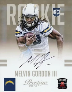 Melvin Gordon Chargers 2015 Prestige signed Autogramm 8 x 10 NFLPA Foto Panini - Bild 1 von 1
