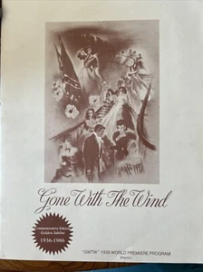Gone with the Wind 1939 World Premiere Program - Classic Reprint - Picture 1 of 2