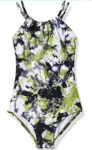 Kanu Surf Girls Jasmine Beach Sport Halter One Piece Swimsuit Sz 14 - Picture 1 of 12