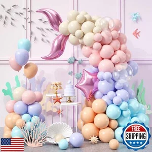 Paready Mermaid Themed Balloons Garland Arch Kit 150Pcs for Sea Princess Them - Picture 1 of 5