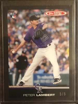 2019 Topps Total #480B Peter Lambert Colorado Rockies RC 5/5 - Image 1 of 2