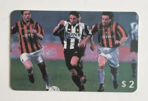 Alessandro DEL PIERO Juventus BOBAN e DONADONI Milan Scheda Telefonica ATW USA - Imagen 1 de 1