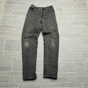 VINTAGE GUESS Georges Marciano Jeans Size 27 Gray Tapered Made in USA - Picture 1 of 12