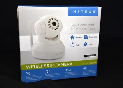 Cámara WiFi Insteon con inclinación panorámica y visión nocturna 75790WH Foto 1 de 4