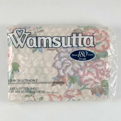 Sábana Ajustable Wamsutta Floral Queen 180 ct. Asiático Japonés Flor de Cerezo Foto 1 de 4