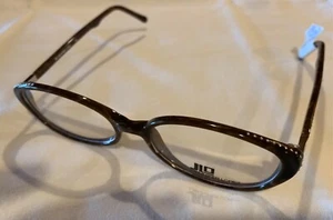 New JENNIFER LOPEZ JLO JL206 Brown Plastic Eyeglasses Frame With Embellishments - Picture 1 of 7