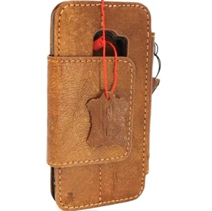 Genuine Full Leather Case for Samsung Galaxy S9 Magnetic Holder Removable Cover - Picture 1 of 8