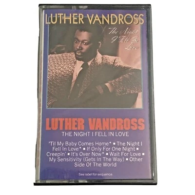 Luther Vandross -The Night Cassette Tape Soul R&B Funk Prince James Brown Motown - Image 1 of 4