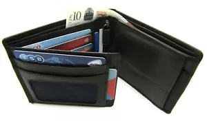 BILLETERA PARA HOMBRE MARRÓN CALIDAD PREMIUM CUERO SÚPER SUAVE CUERO - Imagen 1 de 12
