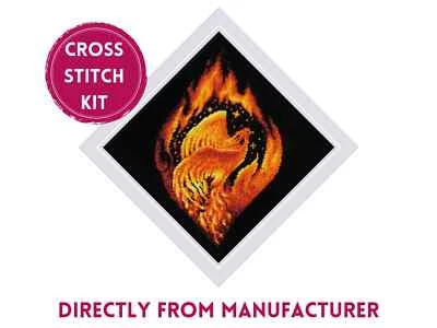 Kit de punto de cruz contado RIOLIS 2259 Flaming Phoenix. Hermosa criatura feroz Foto 1 de 4