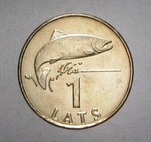1 LATS LATVIA LETTONIA 2008 Salmon KM 12 - Foto 1 di 2