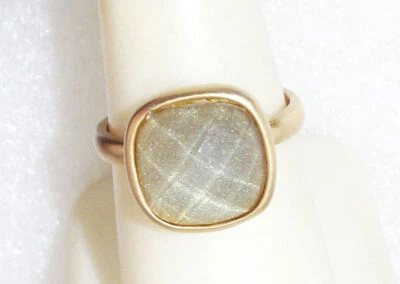 Lia Sophia  MUSE  Facet Cut Resin? Stone Ring Sz-5 - Image 1 of 3