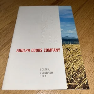 1970's ADOLPH COORS CO. Golden Colorado TOUR BOOK 28 Pages - Picture 1 of 12