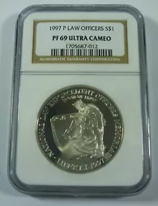 1997 P LAW OFFICERS NGC PF69 Ultra Cameo - Picture 1 of 2