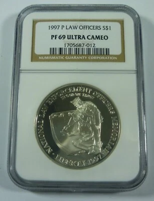 1997 P LAW OFFICERS NGC PF69 Ultra Cameo - Image 1 of 2