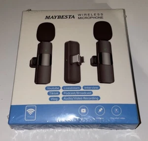 MAYBESTA Micrófono Lavalier Profesional Inalámbrico Solapa para iPhone, iPad ¡¡NUEVO!!! - Imagen 1 de 2