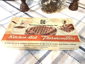 Vintage TCA Cooking-Aid Set #201 Candy and Meat Thermometer & Baster In Box - Picture 1 of 9