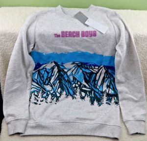 The Beach Boys Mountain Graphic Sweatshirt - Size XXS - Gray - Picture 1 of 3