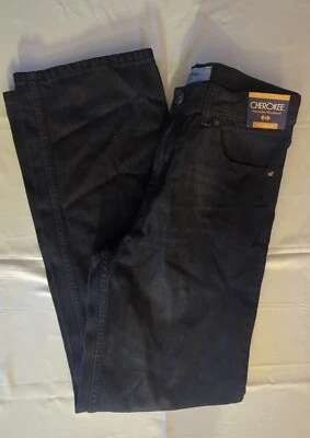 NUEVO Pantalones de mezclilla Cherokee para niños talla 16 XL cintura recta ajustable lavado oscuro  Foto 1 de 4