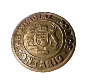 Antico pulsante militare Providence Police Ontario Canada J.R. Gaunt Montreal - Foto 1 di 8
