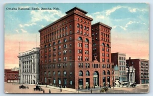 Postal del Banco Nacional de Omaha en Omaha Nebraska década de 1960 - Imagen 1 de 2
