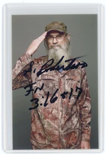 Si Robertson Signed Photo Duck Dynasty Hunting Commanders Call Reality TV Show - Picture 1 of 2