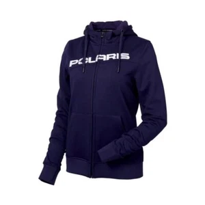 Sudadera con capucha para mujer Polaris Tech con cremallera completa azul marino 2862511 - Imagen 1 de 2