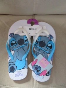 Disney Lilo & Stitch Flip Flops Ladies Size Medium 5-6 Beach Slippers Holiday - Picture 1 of 2