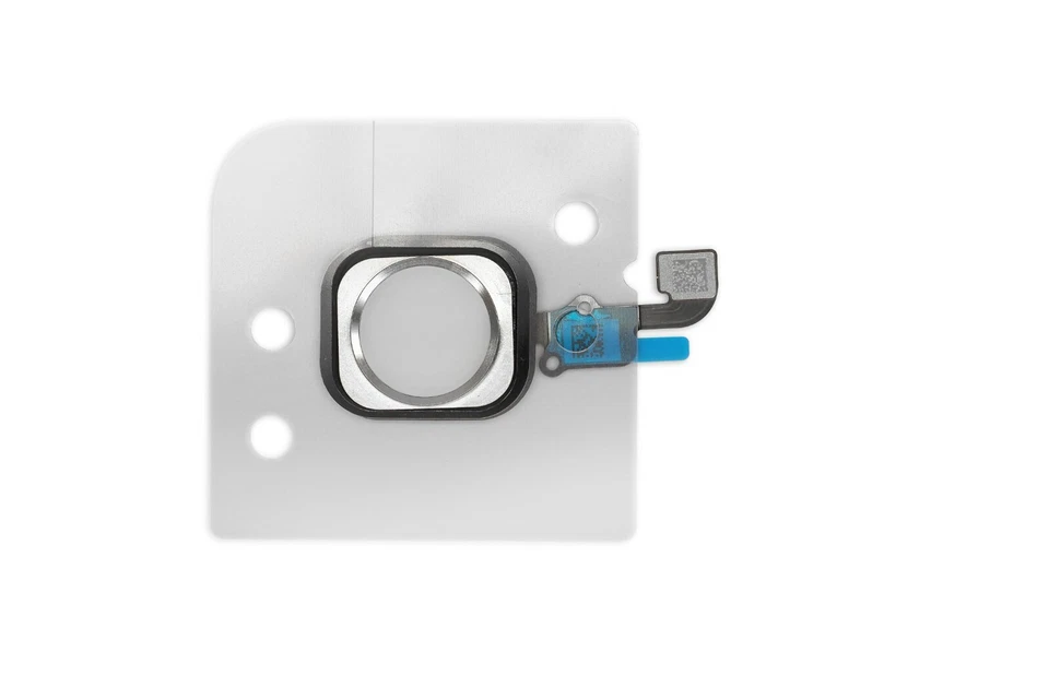 IPHONE 6 Plus Home Button Cavo Flex + Sigillo Gasket Bianco Argento - Immagine 1 di 1