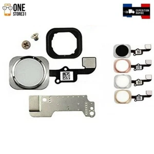 kit complet bouton home empreinte digitale compatible iPhone /5s/SE /6/6s/6splus - Photo 1 sur 1