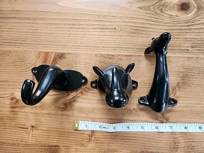Paquete de 3 ganchos de pared para animales IKEA Klypa jirafa elefante rinoceronte 205.085.02  Foto 1 de 4
